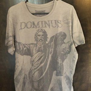 Dominus Greek God Gray Large Men's T-Shirt